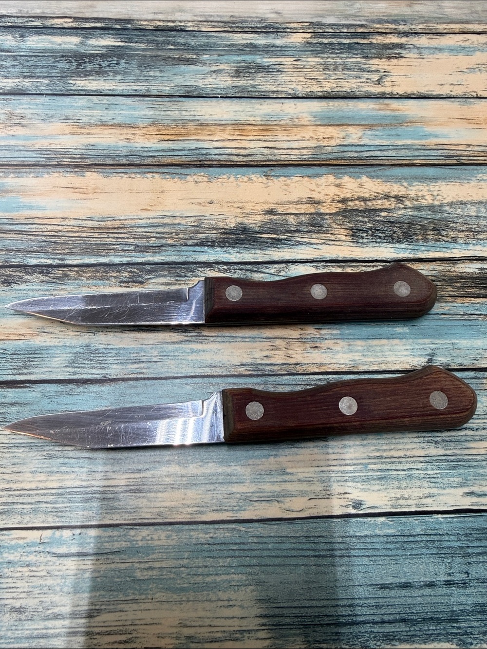 Tramontina Brazil Polywood Paring Steak Knives Lot of 2 High Carbon Stainless St - Picture 2 of 7